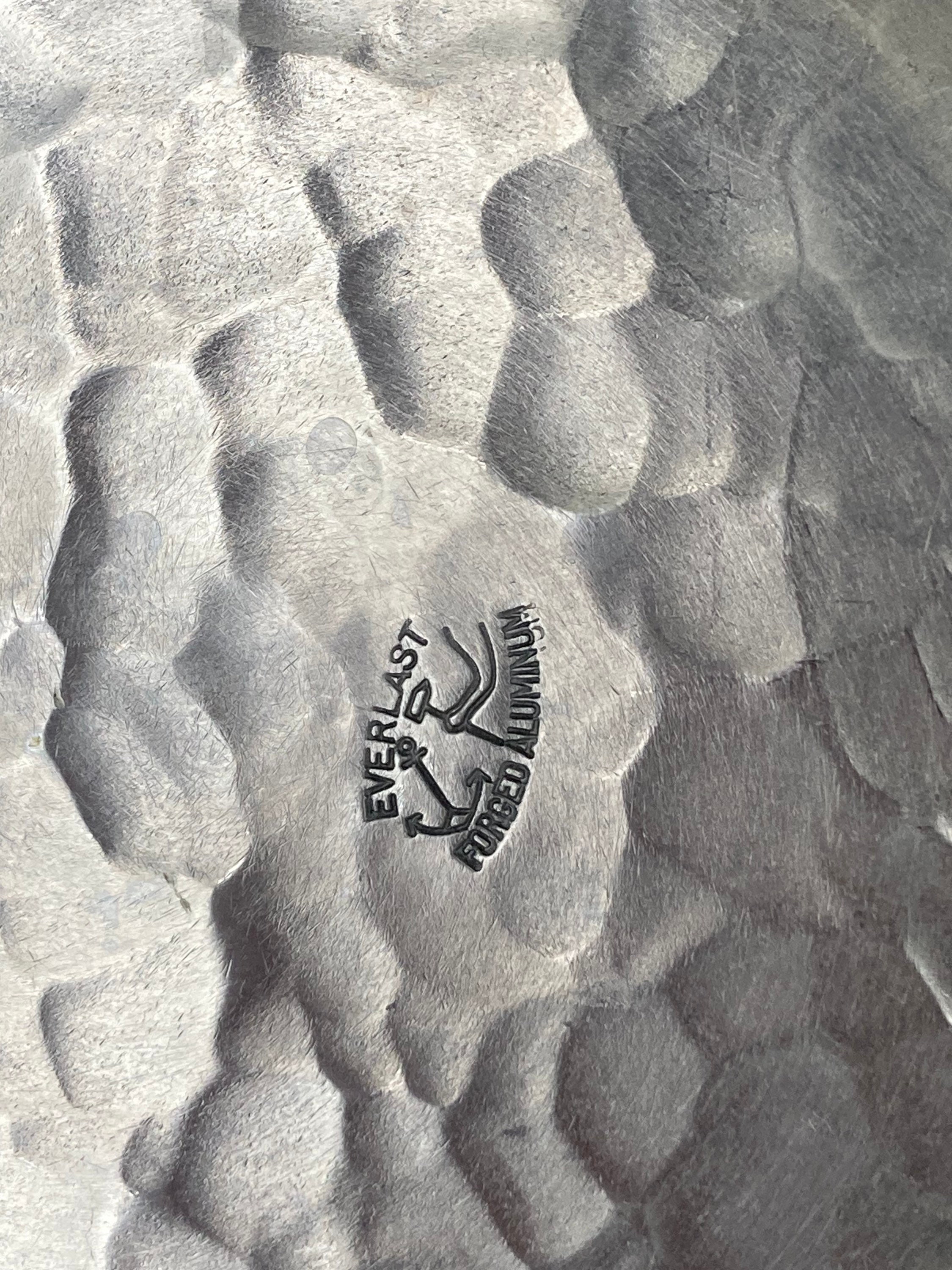 Vintage Mid Century Everlast Aluminum Double Serving Tray Rose