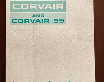 1964 Corvair Shop Manual Suplemento Impreso 1963 Chevrolet Monza Corsa Spyder