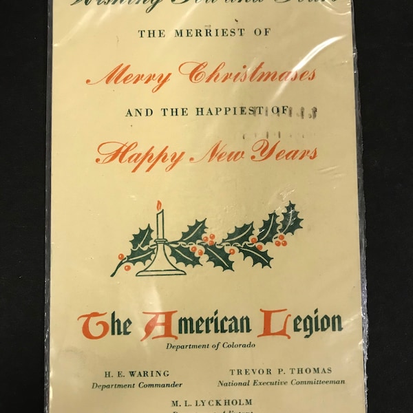 American Legion Holiday Cards Etsy