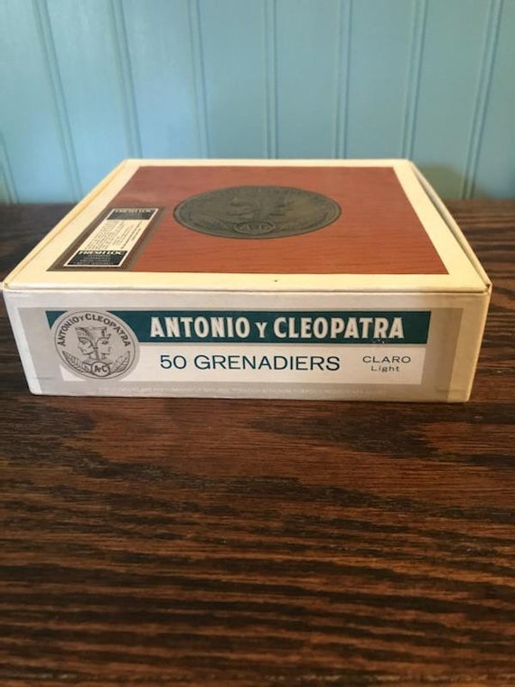 Vintage Cigar Box Antonio Y Cleopatra Cigar Box 50 Grenadiers 