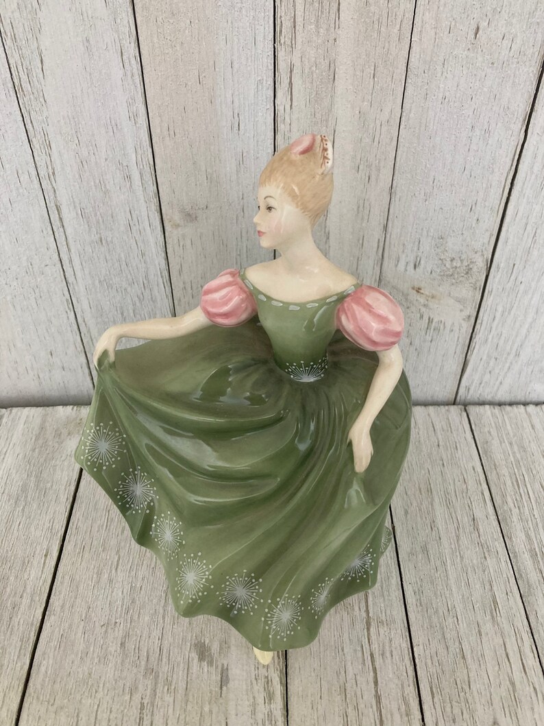 1966 Royal Doulton Figurine Michele HN 2234 Pretty Lady in Green Dress Etsy