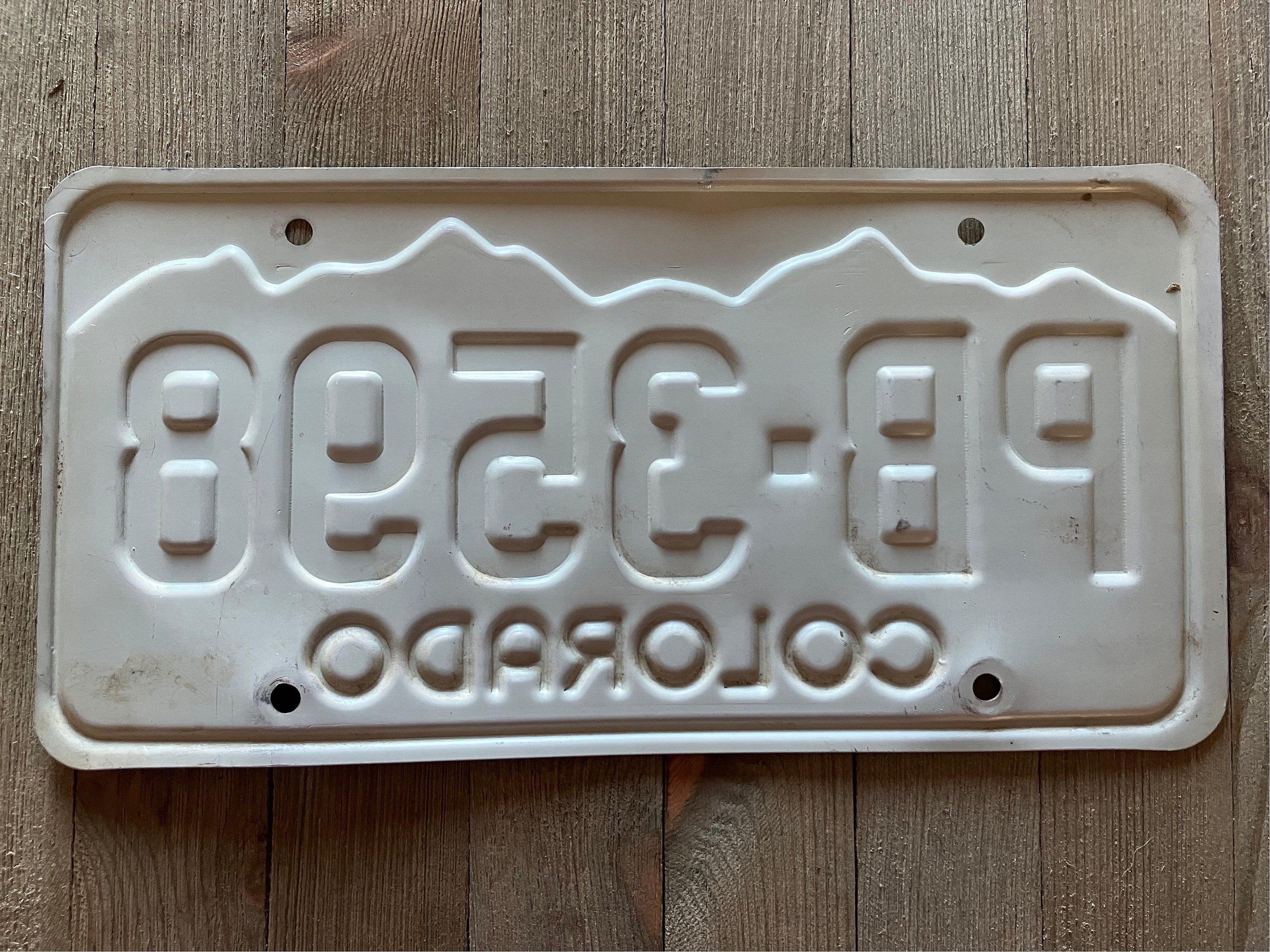 Plaque D'immatriculation Vintage Colorado USA - Comté D'Otero, Ref PB-3598 - Occasion Collection