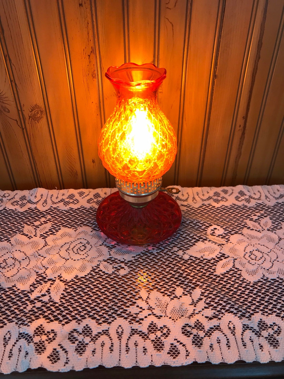 RARE FIND! STUNNING Fenton Quilted Diamond Pattern Electrified