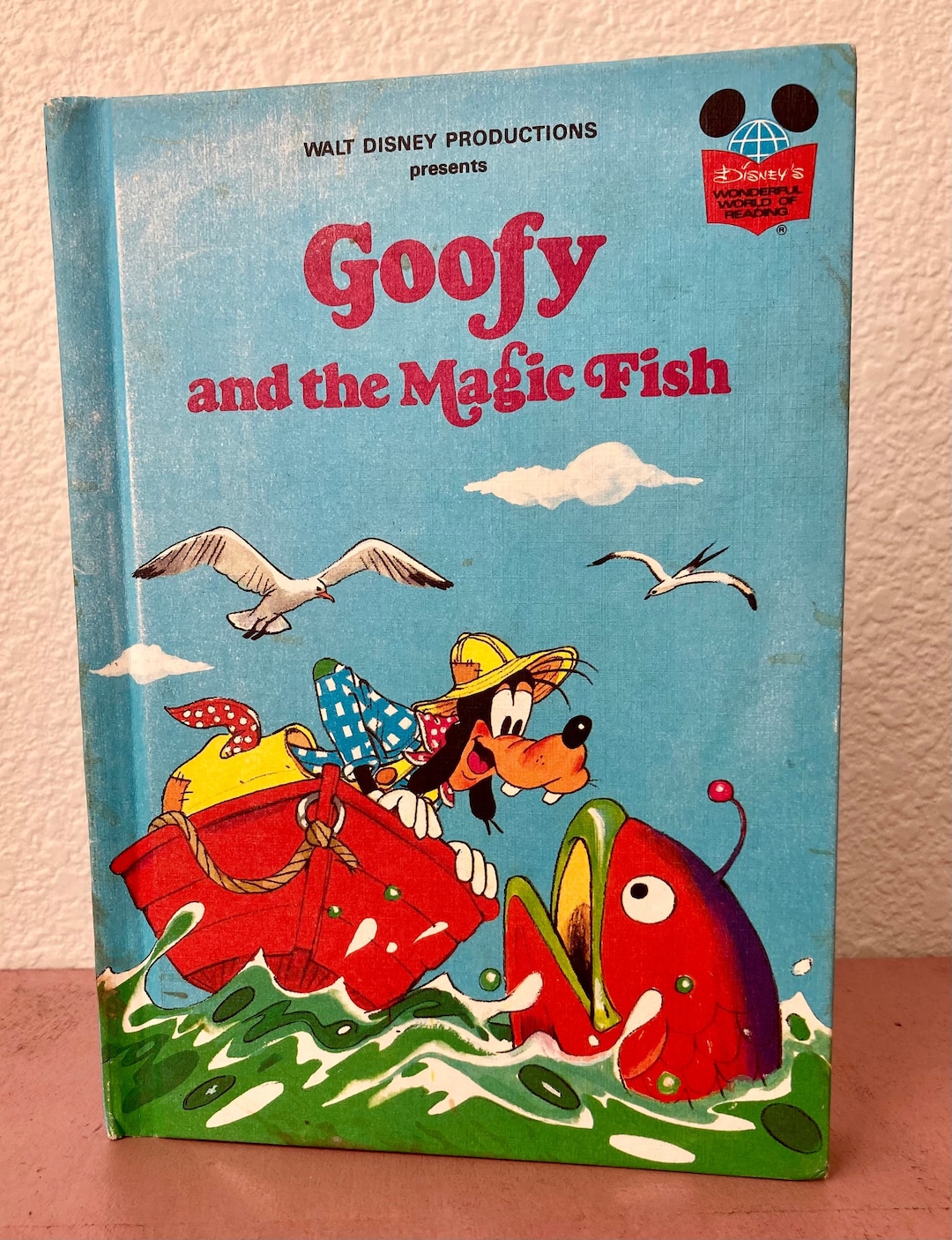 Vintage Childrens Book Goofy and the Magic Fish Walt Disney