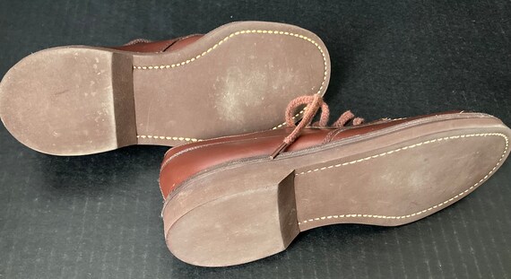 Chaussures Oxford Vintage Bleu Marine Taille 3 Enfants - Occasion - Boîte Seulement