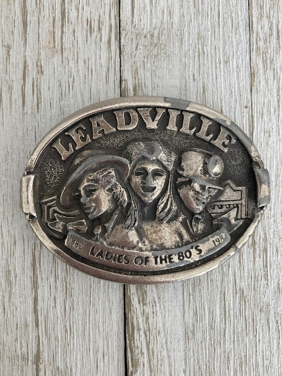 Rare Vintage Leadville Colorado Belt Buckle Ladies