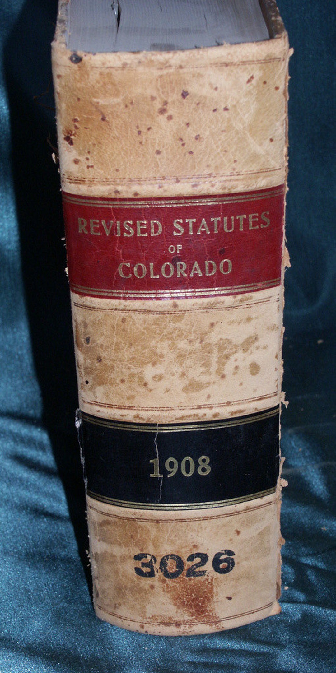 1908 Colorado Revised Statutes 3026 of 5000 1831 pp Only Etsy España