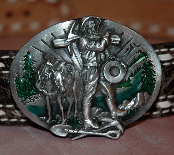 1985 Siskiyou Buckle Co Pewter & Enamel, 1985 Siskiyou Buckle Co Pewter & Enamel,