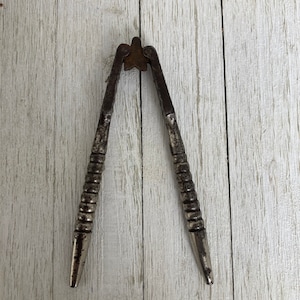Antique Solid Metal Reversible Handheld Nutcracker/Walnut Cracker