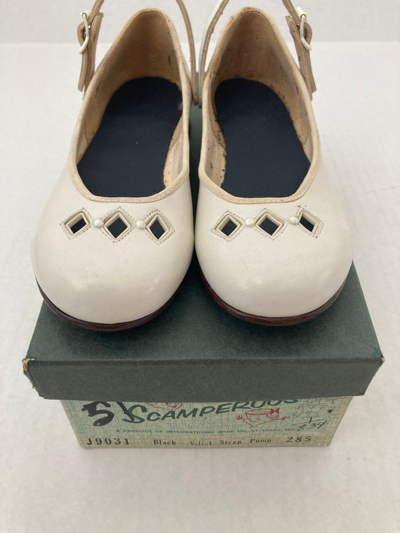 Vintage Girls White Dress Shoes - Toddler Girls Si