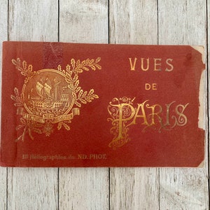 Vues De Paris 18 Heliografias de ND. FOTO. (início de 1900) Álbum de marcos