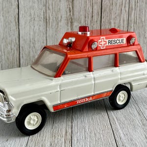 Vintage Tonka Jeep Wagoneer Rescue Ambulance 1970s - Etsy