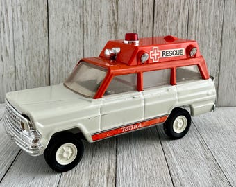 Vintage 1960s Tonka Blue Jeep Dispatcher: Pressed Steel Toy Car - Etsy