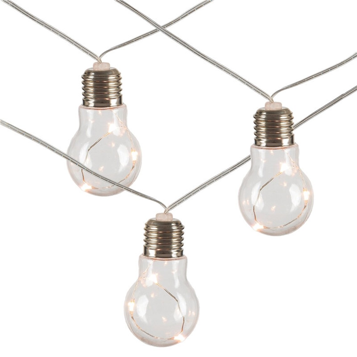 LED String Light, Battery Operated, Edison Bulb, 10 Bulbs, Wedding