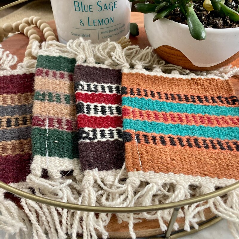 Spring Wool Coasters Wool Coasters - Etsy