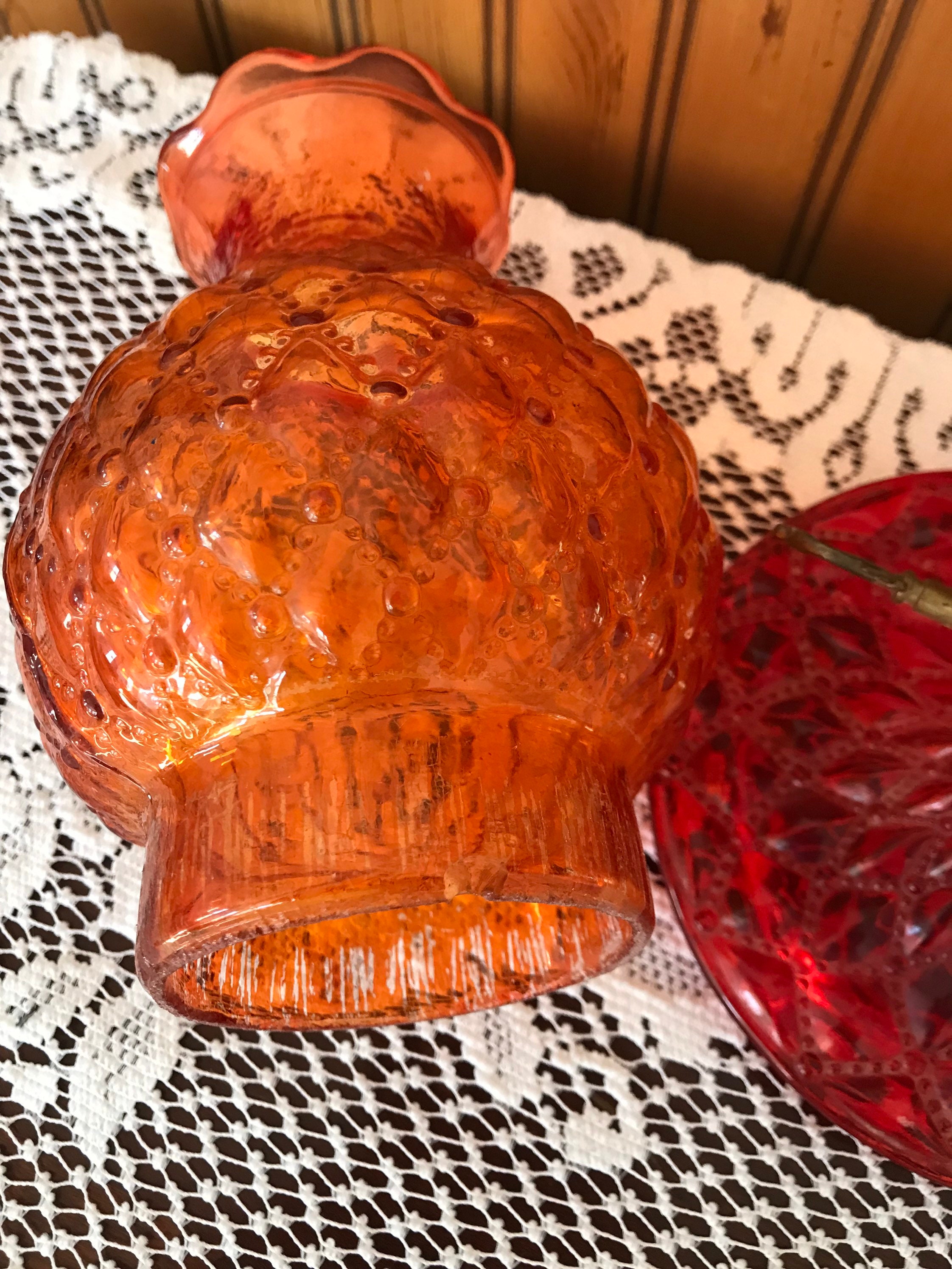 RARE FIND! STUNNING Fenton Quilted Diamond Pattern Electrified