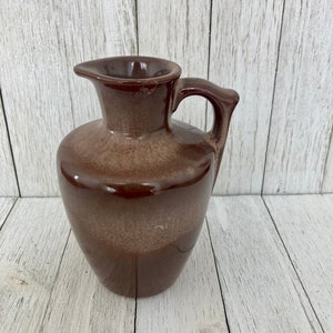 Vintage Frankoma Brown Pottery Pitcher - Syrup  / Honey Pitcher / Jug Number 838