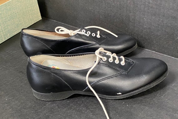 DEADSTOCK! 1950's-60's Scamperoos Black Leather O… - image 3