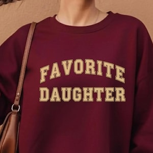 Favorite Daughter SVG Retro Varsity College Cut File PNG Cricut Silhouette