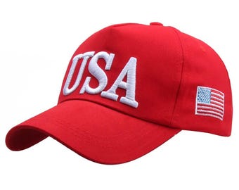 MAGA Embroidered Baseball Cap | Trump 2024 Hat | Make America Great Again Cap | Patriotic Adjustable Dad Hat | USA Political Gift