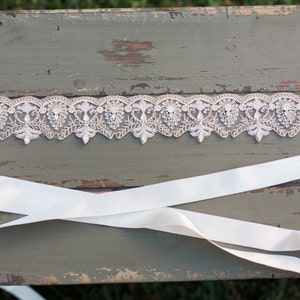 Embroidered wedding sash, beaded wedding belt, rhinestone bridal sash, wedding dress sash, crystal bridal belt, designer wedding sash FATOU image 3