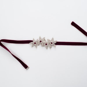 Dark red Bridesmaids sash, fitted wedding belt, red bridal sash, fitted bridal sash, Crystal wedding belt, bridal sash with clasp
