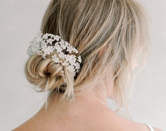 Spring Bridal flower headpiece, wedding floral headband- style 22002