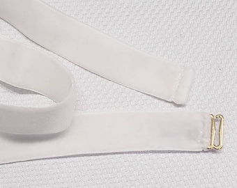 Plain bridal belt, simple fitted velvet belt, elastic bridal belt