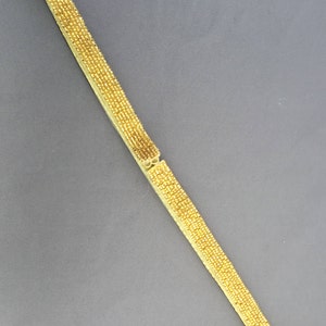 all around bridal belt, gold thin sash, Fitted wedding sash, all around sash, silver beading sash, bridal sash with clasp, bridesmaids belts