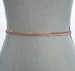 Rose gold thin bridal belt, all around bridal belt, wedding sash, Rose gold sash, Fitted bridal sash, all around sash, skinny rose gold sash 