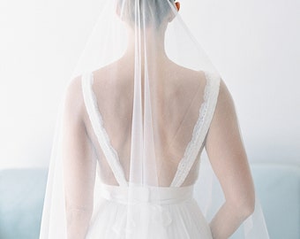 Wedding veil with beading, silky dot bridal veil, 1 tier veil , dotted bridal veil, 1 tier wedding veil, beaded veil