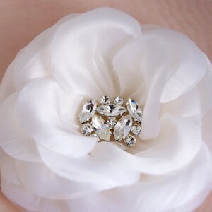 BRIDAL hair flower, wedding headpiece, silk hairclip- AMELIA