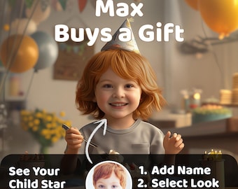Your Child Buys a Gift • Personalized Children&#39;s Book