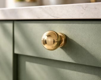 Brass Ball Metal Knob Door Drawer Pull Kitchen Cabinet Dresser Handle