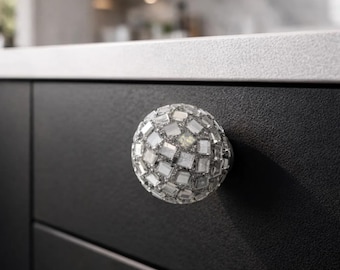 Disco Ball Knob Door Drawer Pull Kitchen Cabinet Dresser Handle