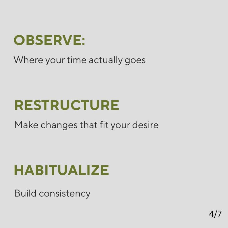 Time Mastery Kit | Printable, Digital, Fillable| Time Audit| Energy Tracker | Peaceful Productivity System | image 4