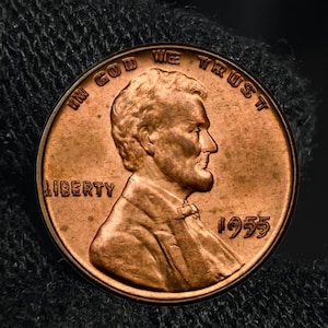 1955 Doubled Die Lincoln Wheat Cent Rare Key Date copper Penny US Collectible Commemorative Vintage Coin for Collectors
