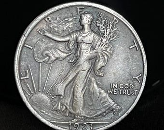 1921 D Walking Liberty Half Dollar US Silver plated coins