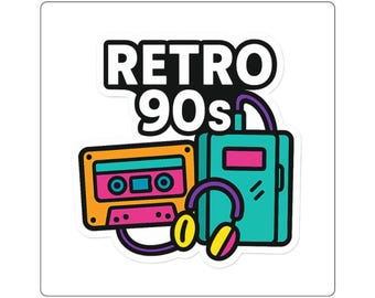 RETRO 90s Die-Cut Sticker