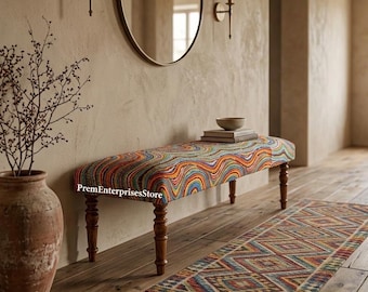 Storage Bench, Trunk Coffee Table, Upholstered Bench, Ottoman Bench, Hallway Bench, Storage Coffee Table, Shoe Bench, Boho Bench,