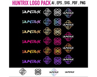 K-pop Huntrix Logo Pack | Kpop Demon Hunters Clipart | ai , eps , svg, pdf , png | Instant Download