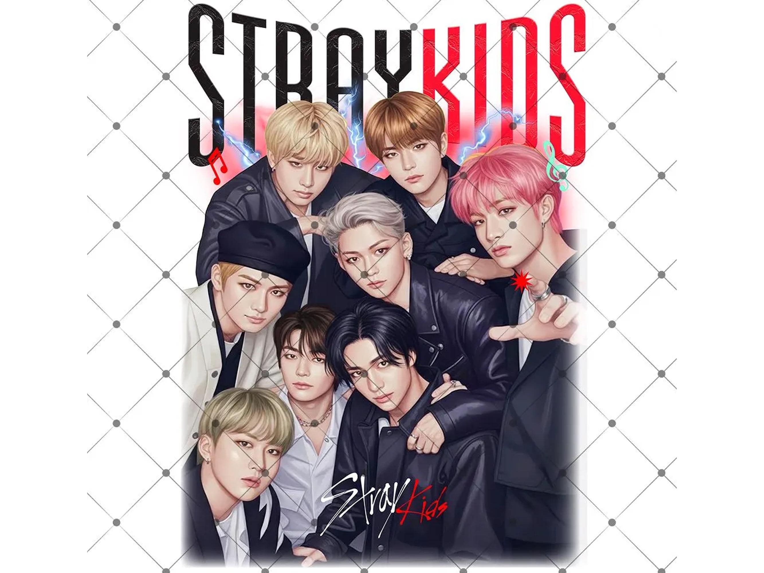 Stray Kids Bootleg PNG, SKZ World Tour Design (digital Download