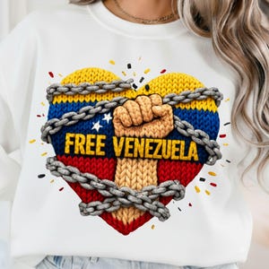 Free Venezuelan Heart PNG, Faux Yarn Venezuela Flag Heart Png, Patriotic Fist Venezuela Flag Png Free Venezuela Heart Png (Digital Download) image 3