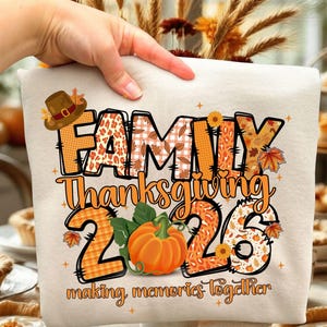 Family Thanksgiving Latch Hook Yarn Crochet PNG, Family Friendsgiving 2026 Png, Matching Thanksgiving, Pumpkin Fall Png, Faux Yarn Png