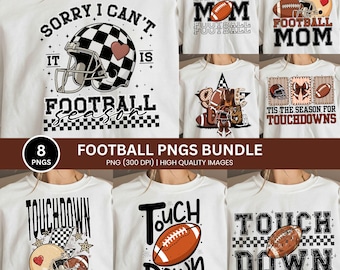 Paquete de fútbol PNG, Temporada de touchdowns de fútbol PNG, Mamá futbolista PNG, Paquete de día de partido de fútbol PNG, Temporada deportiva PNG (Diseño de sublimación)