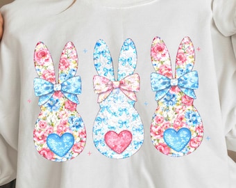 Conejito de Pascua (Png), Conejito de Pascua con lentejuelas brillantes, Diseño de camiseta de conejo con lazo coqueto, Conejito de lentejuelas (Png), Feliz Pascua (Png) (Descarga digital)