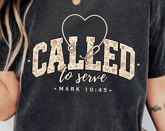 Called to Serve png, christelijke verpleegkundige png, stethoscoop inspirerende verplegingssublimatie, citaat christelijke missionaris (digitale download)