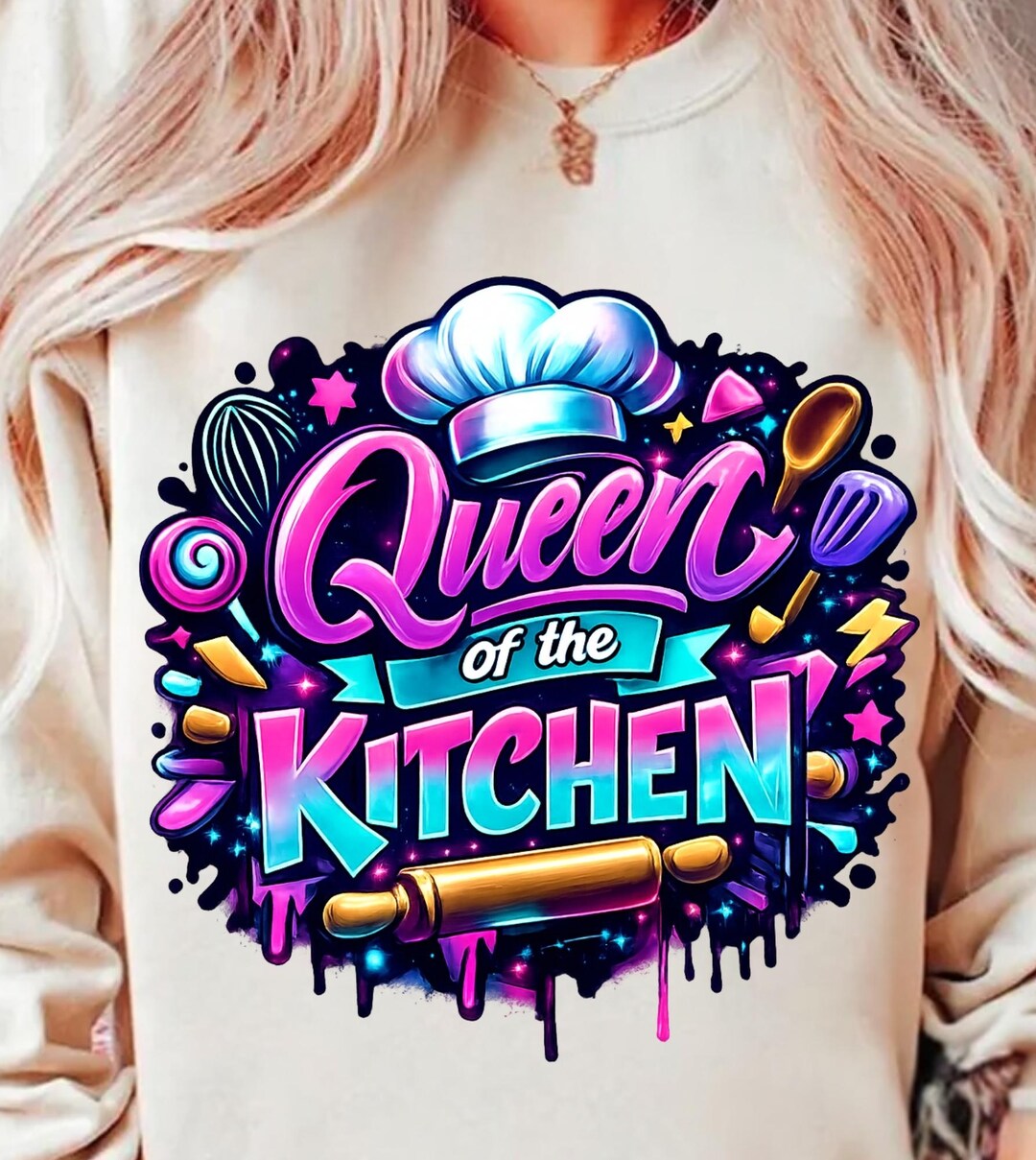 Queen of the Kitchen Png, Cooking Sublimation Design, Love Cooking Png ...
