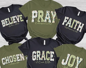 Paquete PNG cristiano floral bohemio, versículo bíblico estético PNG, diseños de camisetas cristianas, PNG religioso, SVG de Jesús, oración religiosa PNG