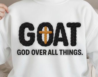 Włóczka Latch Hook Christian Crochet PNG, KOZA Bóg ponad wszystkim PNG, Cytat o wierze PNG, Werset biblijny PNG, Religijny Bóg PNG, Chrześcijański PNG